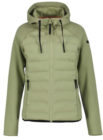 ICEPEAK Ashburn Midlayer Jacke für Damen mit Kapuze | warm, elastisch & funktional. Hybridjacke mit Kapuze & Daunenimitat-Fütterung.