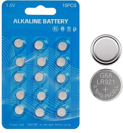 LR921 Knopfzellenbatterien, SR920SW, 370/371, 15er-Pack, Uhrenbatterien
