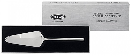 Stellar Rochester Stainless Steel Cake Slice Server in Gift Box, Dishwasher Safe