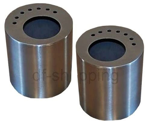 2 Acero inoxidable de combustible de latas (por 0,5 L. Volumen) con Juego de placas de ahorro de energía