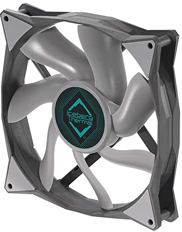 Iceberg Thermal IceGALE 140 mm PWM Premium Gehäuselüfter, Grau