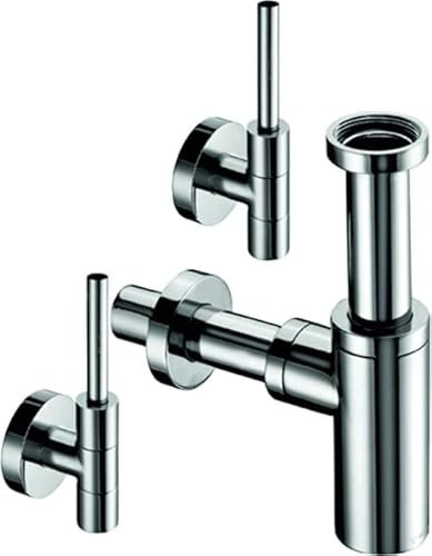 Schell 053210699 Edition Design-Eckventil-Set, 3-teilig, chrom