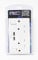 PIFCO ela1152 Double Wall Socket with 2 x USB Charger, White