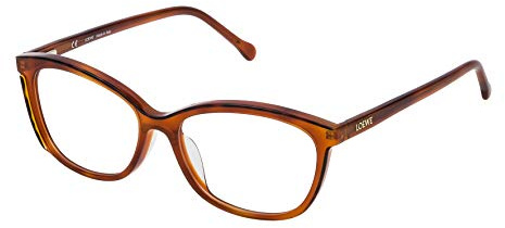 Loewe Unisex-Erwachsene VLWA06M530ADP Brillengestelle, Braun (Dark Havana+Light Havana), 55