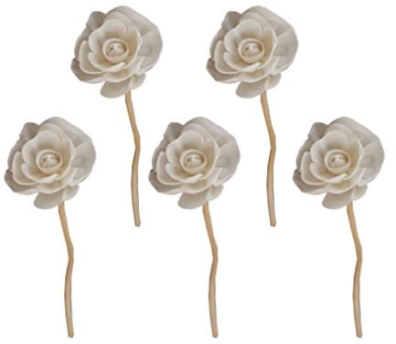 Exceart Rattan Aromatherapy Dried Flowers 5Pcs Reed Diffuser Sticks for Fragrance Diffuser Room Sticks Natural Essential Oil Aroma Indoor Decor