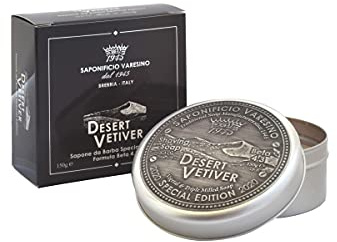 Saponificio Varesino Desert Vetiver Rasierseife, 150 g, einzigartig, Standard
