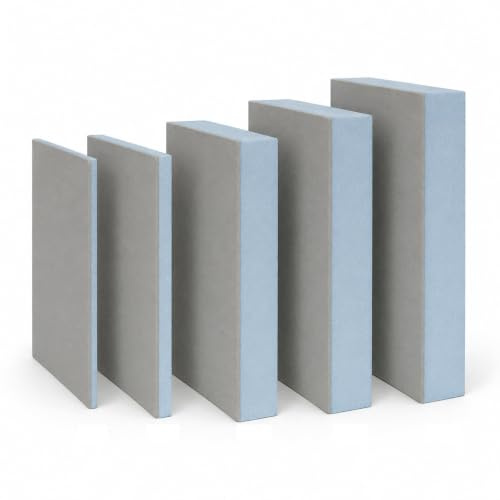 Art-of-Baan® Bauplatte 115 * 55cm I Hartschaumplatte 0,63m² I Hartschaumplatte 10mm Dicke I Dämmplatten für Innen & Außen I wasserundurchlässige XPS-Platte I extrem druckfest & wärmedämmend