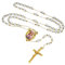 FaithHeart Rosenkranz Kette mit Foto Gravur Christlich Gebetskette Personalisierte Foto Halskette für Weihnachten Geburtstag