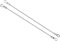 PATIKIL Acciaio Inossidabile Cordino Cavo 1.5mmx20cm, Cavo di Sicurezza 4pz Occhielli Terminati Sicurezza Filo Corda，Cavo di sicurezza in acciaio Inossidabile