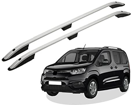 RC Royal Class Dachreling aus Aluminium eloxiert passend für Toyota Proace City L1 kurz (SWB) Baujahr ab 2018 passgenau in Silber mit Allgemeiner Betriebserlaubnis (ABE)
