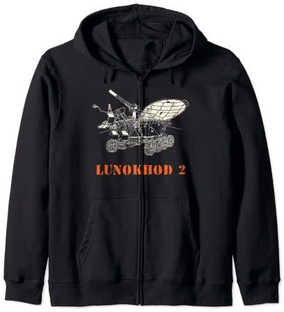 Lunochod Gagarin Sputnik Propaganda Russia URSS Felpa con Cappuccio