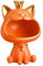Katze Statue, Katze Kleinigkeiten Storage Box deko, Startseite Wohnzimmer für den Eingang Lachende Katze Schlüssel Aufbewahrungsbox, Lachende Katze Statue, Glückskatze Storage Sculpture (Orange)