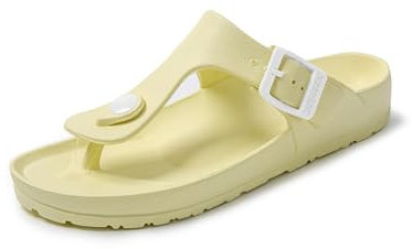 JOMIX OMIX Infradito Donna Piscina Spiaggia Ciabatte Donna Gomma Comode Casa Mare SD2225 SD8062 (Giallo, 38)