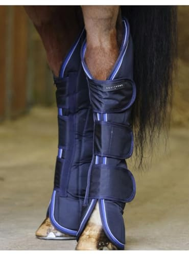 Equithème Tyrex 1680D Transportgamaschen, Größe:Warmblut, Farbe:Marineblau