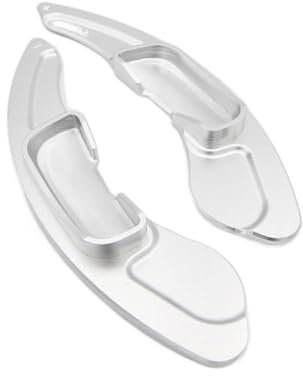 Auto-Lenkradverlängerung für Mazda 2 3 Atenza BM BN 6 GJ CX-3 DK CX-5 KF CX9 TC Skyactiv-CNG Sport,VerlängertesSchaltwippenblatt Auto-Innenraum Aluminium-Legierung,B-Silver