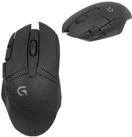 NUCNOK Stickers Antidérapants pour Souris de Gaming Logitech G402,Résistante à la Transpiration,Antidérapante,Facile à Appliquer,Design Autocollant,Accessoire Souris de Gaming