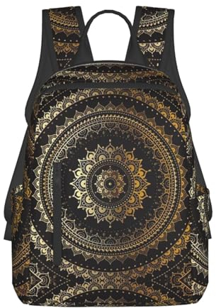 ZEEHXQ Rucksack mit vielen Avocado-Bildern, leicht, klein, Wanderrucksack, modischer Rucksack für Damen und Herren, Outdoor-Reisen, Mandala, One size