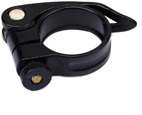 Verstellbare S-Eatpost Klemme, Schnellspann-Design, geeignet für Rennräder und Mountainbikes (Schwarz)