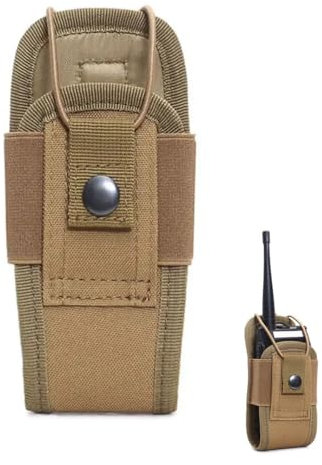 AVRUYPI 1 Pezzi Radio walkie Talkie Fondina, Porta Radio da Cinturone Custodia, Walkie Talkie Pouch Case, Porta Radio Custodia, per Radio Fondina Tattica Caccia Citofono Borsa Interfono