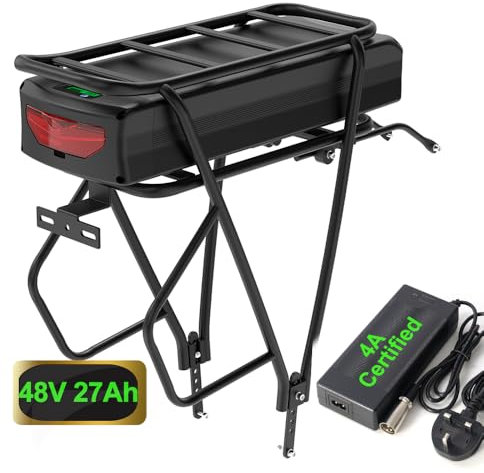 48V 1500W Porte-Bagages Batterie Ebike -Batterie de vélo électrique 1500W 1000W 750W Batterie Ebike