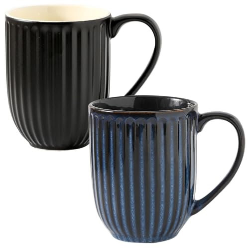 Hasense Porzellan-Kaffeebecher-Set, 2-teilig