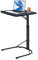 TAZZOR Faltbarer Laptoptisch Beistelltisch, HöHenverstellbar Schreibtisch Für Bett Sofa, Neigungsverstellbar Leicht Tragbar Betttisch, für Laptop, Schlafzimmer, Bett (43 x 43 x 63 – 73cm), Schwarz