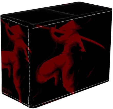 VAPOKF Pot à crayons rouge pour bureau, 2 compartiments, pot à crayons, pinceaux de maquillage, fournitures de bureau pour la maison et le bureau