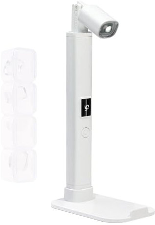 Luz LED con soporte, pantalla LED, lámpara portátil para uñas, soporte portátil para secado de uñas de gel, recargable