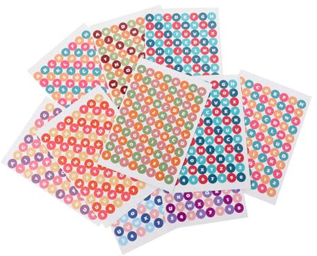 DRESSOOS 10blätter Scrapbook Aufkleber Album Handbuch DIY Material Aufkleber Gemischter Stil Dekorativ Kreativ Praktisch Schöner Druck Tagebuch Scrapbook Dekoration Kalender Karten