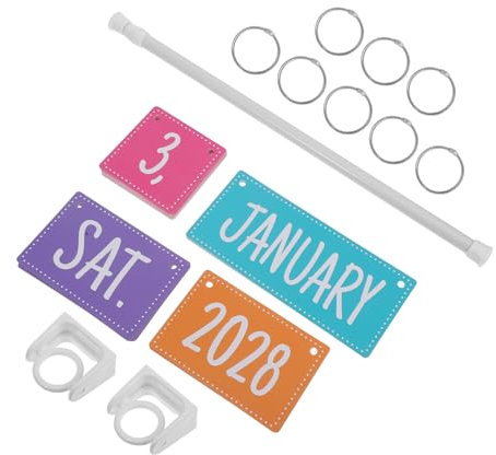 ROMISBABA Kalender- -set Für Klassenräume Mit Halterung Und Datumskarten Interaktives Dekoratives Und Funktionales Lernwerkzeug Für Lehrer Und Schüler