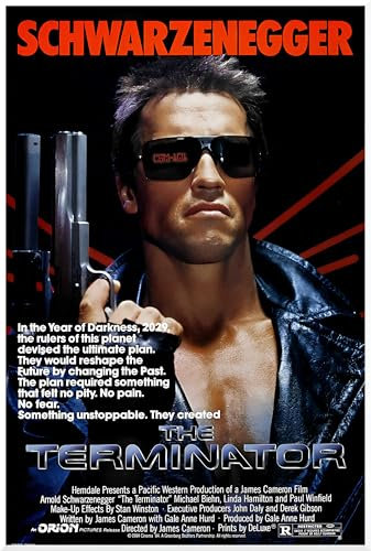 Love By Canvas Filmposter The Terminator (1984), klassisch, 250 g/m², glänzender Druck, A4