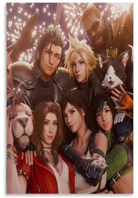 nuomesc Final Fantasy VII Classic Game Poster Wandkunst Bilddruck Moderne Familienzimmer Dekor 08x12inch(20x30cm)