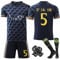 Football Kits for Kids, Football Shirts Training Set No.5 Soccer Jerseys Football Kits for Boys with Football Training Shirts Shorts Socks Guards Plate, Football Jersey Gift for Boys Girls Children