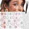 LunarCharm 5 Sheets Face Jewels, Self-Adhesive Hair Gems, Star Stickers for Face, Eyes, Body, Gems to Stick on, Y2K Star Face Stickers