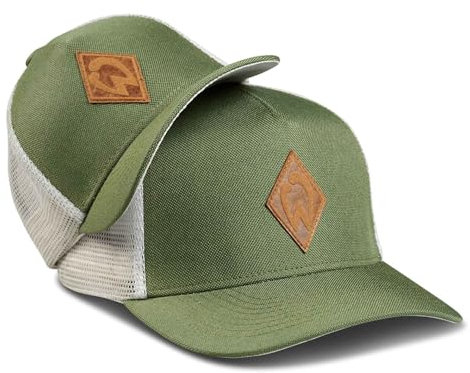 Soulbuddy Werder Bremen Trucker Cap Herren Trucker Cap Kinder – 2er-Set Familien Outfit Set – Geschenk Vatertag – Vatertagsgeschenk – Vater Sohn Partnerlook – Grün – One Size und Kids M