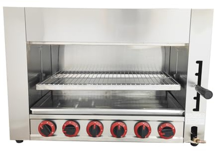 INTSUPERMAI Cheese Melter Machine Stainless Steel LPG Countertop Salamander Broiler Wall-mounted Gas Burner for Melt Cheese Toast Sandwiches Grill Steaks