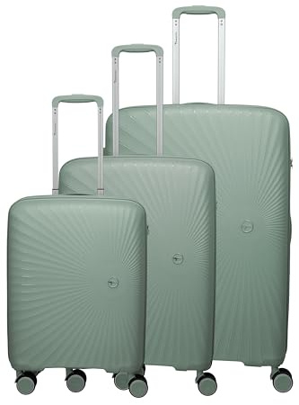 Travelite Tamaris Koffer Set VOYAAGE Größen L/M/S, 3-teilig, Polypropylen | Hartschalenkofferset, Handgepäck Trolley & 2 Reisekoffer, 4 Doppelrollen, TSA Schloss, mittleres Modell erweiterbar