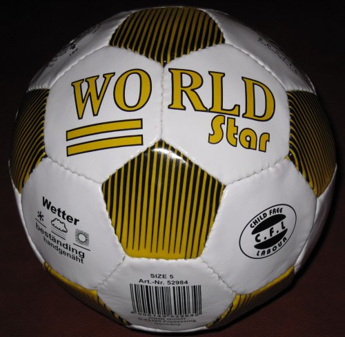 No Name (foreign brand) Fußball World Star Gr.5 aufgeblasen