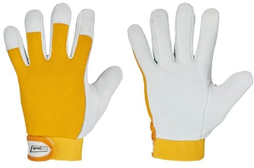 Nappaleder-Handschuhe KHANPUR, gefüttert, mit Klettverschluß Gr. 9