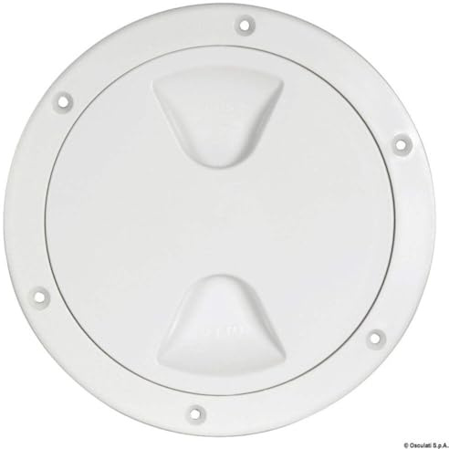 Osculati Inspektionsdeckel weiß Schraubenverschluß 152 mm