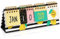 Paper Junkie Lemon Ewiger Flip-Kalender für Büro-Desktop, Klassenzimmerbedarf, Schreibtischkalender mit Tag-, Datums- und Monatsanzeige für Planung, Zuhause, Küche Dekor (20,3 x 8,9 cm)