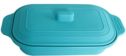 VITAL VAC Dampfgarer für Mikrowelle 1-2 Rationen | Dampfgarer aus Silikon | Schnelles Kochen mit Dampf in Mikrowelle und Backofen | Gesundes und Leckeres Essen in nur Wenigen Minuten