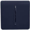 Trendi 1 Gang 2 Way 240V Screwless Raised Front Plate Plastic Artistic Modern Glossy 10 Amp Chrome Rocker Single Electrical Wall Light Switch Navy Blue - ART-SS2NV