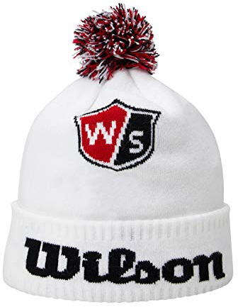 Wilson Unisex Golf-Beanie, TOUR BEANIE, Polyester, Weiß, Einheitsgröße, WGH700030