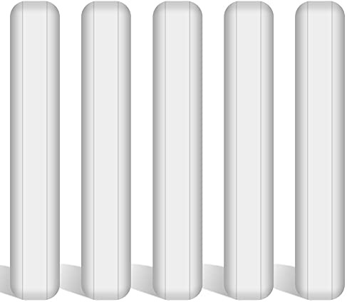 stonylab 5-Teiliges PTFE Magnetrührstäbchen Set, 50 mm PTFE-beschichtet Stir Bar Set Magnetrührstäbe Weißer Rührmischer für Rührer, 5 PK
