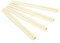 HaGa® Lot de 50 baguettes de finition pour bandes brise-vue en polyéthylène beige - Clips de fixation