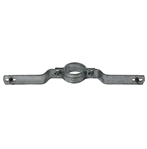 Kleberio® 1 Rohrschelle DN76 (Bohrlochabstand 500mm) verzinkt für Rundrohr 76mm Rohrschelle für Schilderbefestigung Rohrhalterung Schellen Set inklusive Befestigungsschrauben für das Schild