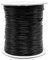 Dtoterul Gewachste Baumwollschnur Faden Wachsschnur Gewachst Thread Geflochten Gewachst String Nachahmung Leder Thread Lederband Baumwollkordel für DIY Armband Schwarzer Faden 0.5mm