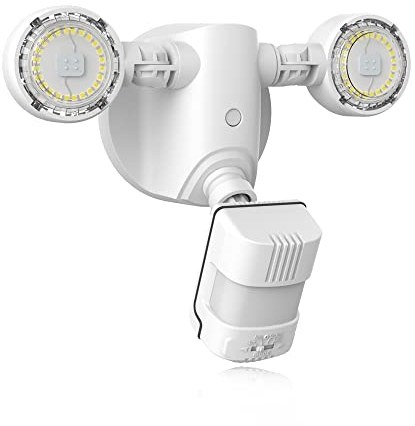 SANSI LED Aussenstrahler mit Bewegungsmelder Außen Strahler 15W 20000 Lumen Superhell Fluter IP65 Aussenleuchte Wandleuchte Weiß für Garten, Garage, Hof