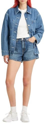 Levi's Damen 80s Mom Shorts,Medium Indigo Worn In,28W